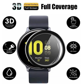 10PCS 3D ívelt puha képernyővédő fólia Samsung Galaxy Watch 5 Pro készülékhez 45mm 40mm 44mm Smart Watch teljes borítójú védőfólia