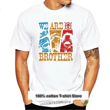 Camiseta de para hombre, camisa de Luffy Ace 100% de algodón con diseño de cuello redondo, nueva calidad