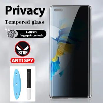 UV ragasztó képernyővédő fólia OPPO Reno 9 10 Pro Plus 3 4 5 6 Find X6 X5 X3 X2 Pro Anti Glare Spy Privacy edzett üveg film
