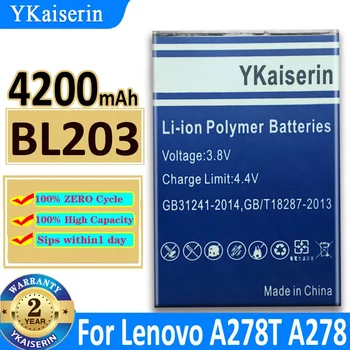 YKaiserin BL203 BL 203 akkumulátor Lenovo A278T A365E A308T A369 A66 A318T A385E nagy kapacitású akkumulátor + szerszámkészletek
