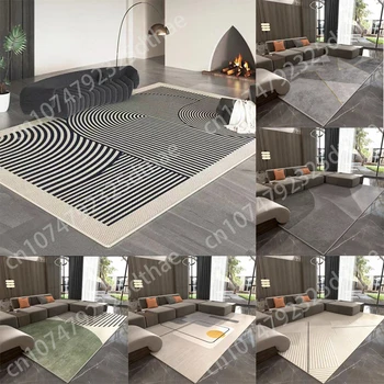 minimalizmus csíkos szőnyeg kanapéasztal nagy területű szőnyegek csúszásmentes padlószőnyegek otthoni hálószoba dekorációhoz Puha mosható előszobaszőnyeg