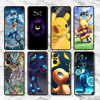  puha tok Xiaomi Mi Poco X3 NFC X4 Pro F3 GT M3 F4 M4 F1 11 Lite 5G NE 11T 10T 9T Luxus telefonborító rajzfilm Pokemon Funda